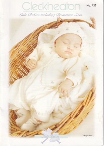 Cleckheaton Knitting Pattern Book 423 - LITTLE BABIES -including premature sizes