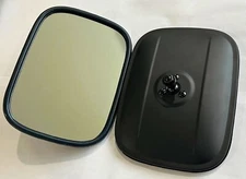 Chevy GM Truck Outside Exterior Rectangle Black Door Rear View Mirror Head Set