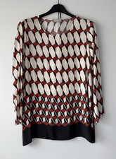 Minx Viskose Oberteil Blusen Shirt Gr 40 gemustert nicht getragen !