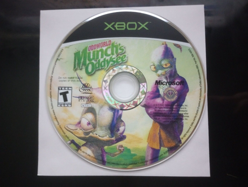 Jeu Xbox Oddworld : Munch's Oddysee - Version PAL 2004 - Bon état Avec Notice