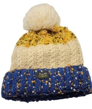 Polar Extreme Hat Womens One Size Speckled Beanie Warm Faux Fur Lined Ski Cap