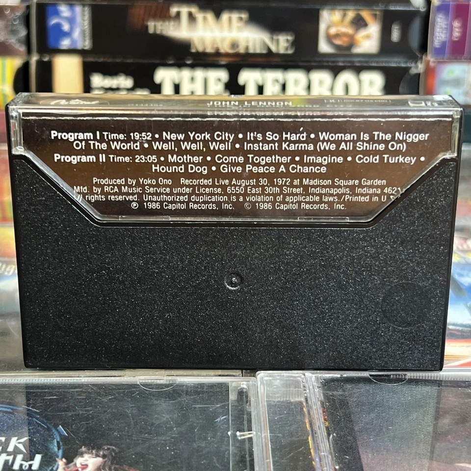 John Lennon - Live in New York City 1972 Cassette Tested Capitol/EMI Records - Image 4 of 4