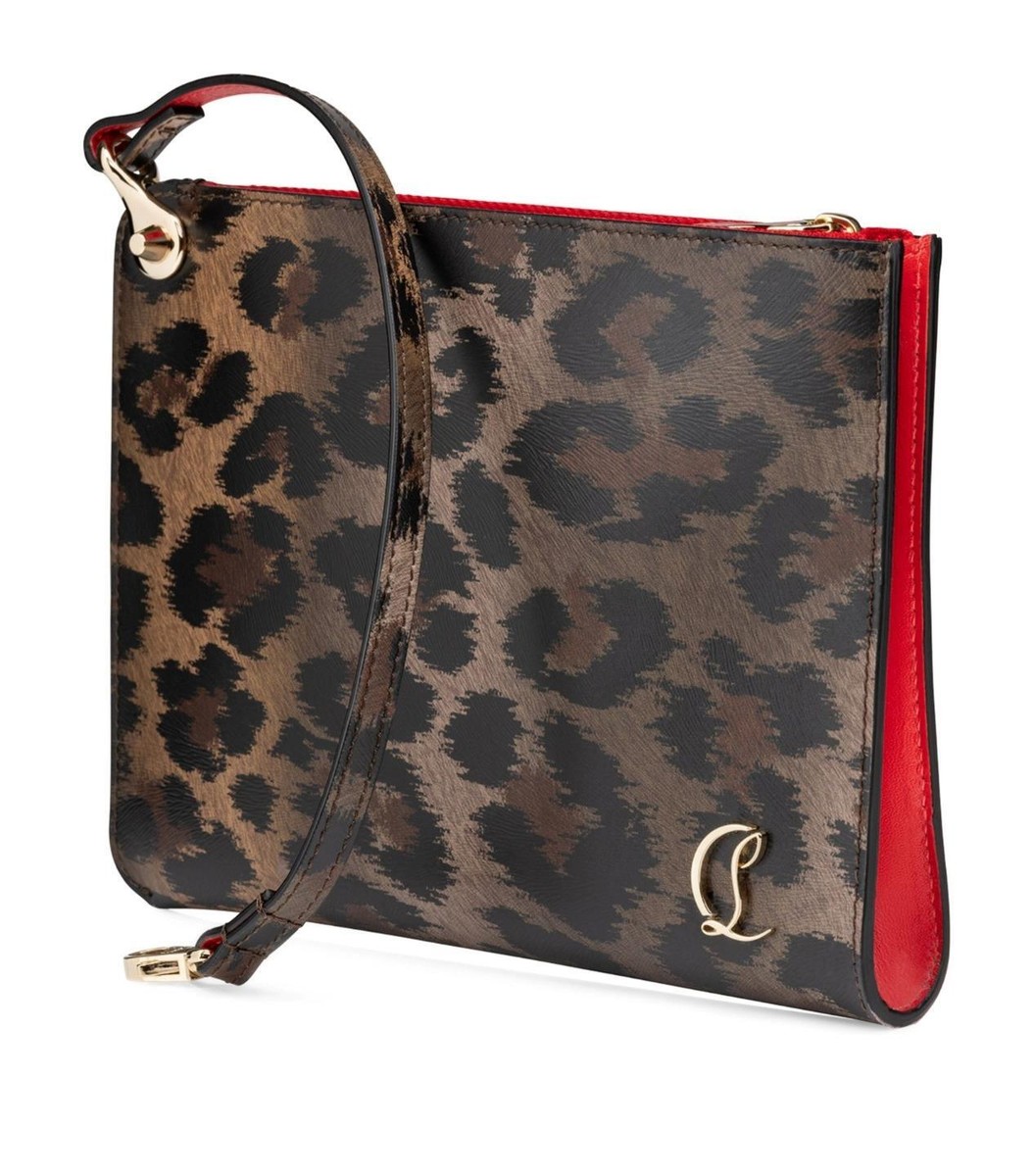 Christian Louboutin CL Logo Mini Zip Pouch Clutch Bag