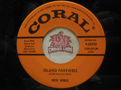 Nick Noble   Island Farewell / Excuse Me, 45 RPM EX (28C)