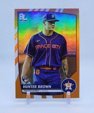 2023 Topps Big League HUNTER BROWN Electric Orange Uncommon RC ASTROS #213