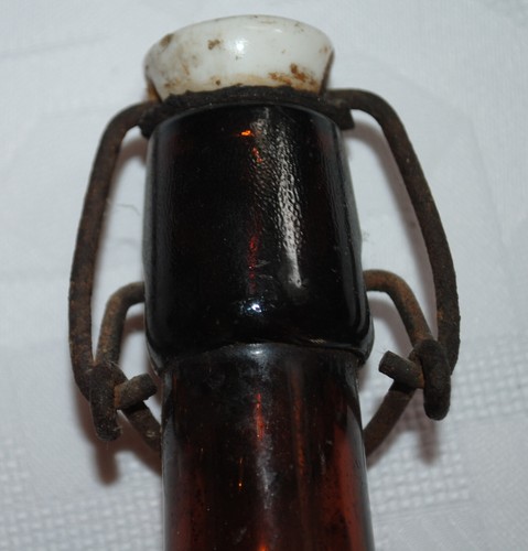 ***Antike Bierflasche "Bierverlag Jauer"Flasche Keramik Bügelverschluss #1900*** - Bild 10 von 15