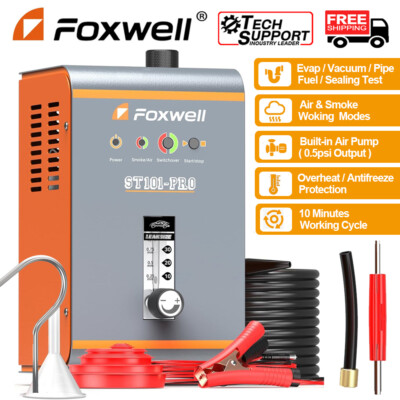 FOXWELL ST101 Pro Automotive 0.5 PSI EVAP Smoke Machine Built-in Air Pump DC12V