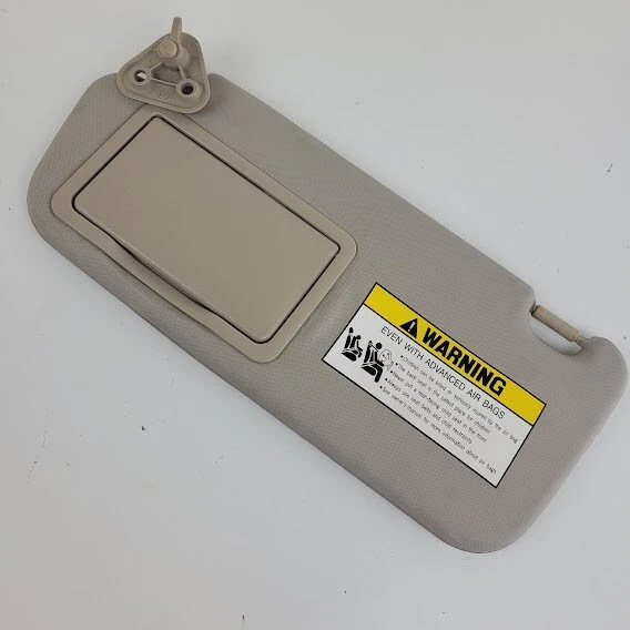 Land Rover Discovery LH 2000-2004 parasol lado del conductor con espejo beige OEM Foto 2 de 4