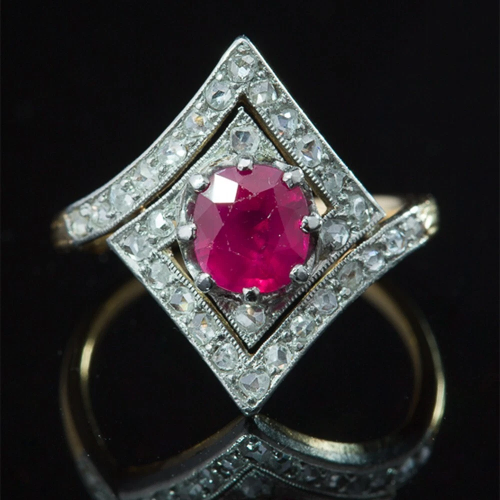 Two tone hotsell moissanite engagement rings