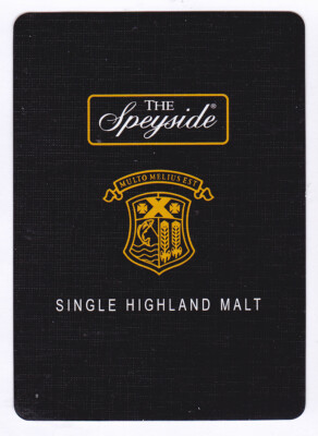 Speyside Single Highland Malt Whisky Einzelspielkarte
