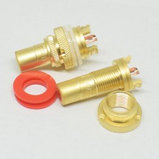 25pairs Gold Copper RCA Female Socket Chassis Connector Phono Amp Audio Plug