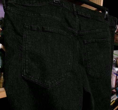 OLD NAVY ROCKSTAR SUPER SKINNY BLACK DISTRESSED JEANS SIZE 22 HISH-RISE - Picture 8 of 15