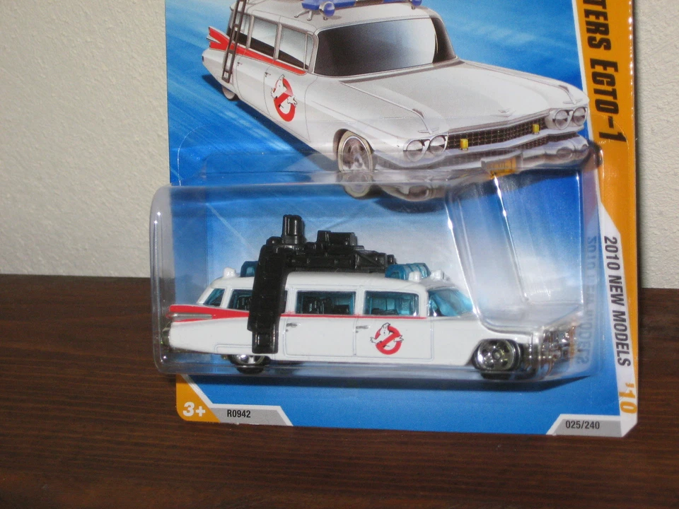 2010 Hot Wheels New Models Series Ghostbusters Ecto-1 Hearse Ambulance VHTF Rare - Image 2 of 2