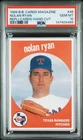147404485 Nolan Ryan 1989 Baseball Card Magazine #45 Repli-Cards PSA 10