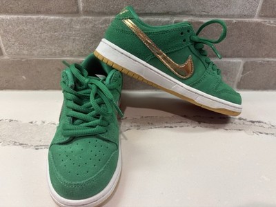 Youth Nike SB Dunk Low Pro Lucky Green 13c