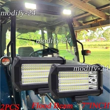 5" Led Tractor Work Lights, 5600Lms Led Truck Work lights Flood Light fits Farm