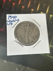 1940 Walking Liberty Half Dollar, 50 Cents, 90% Silver, U.S. Mint Issue Coin