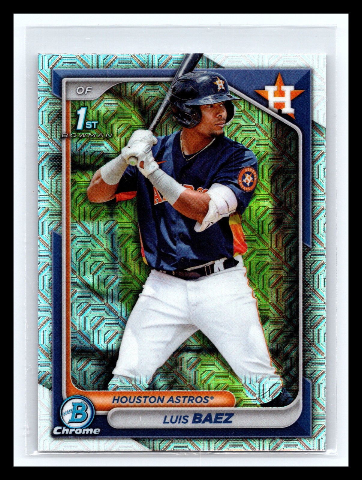 2024 1st Bowman Chrome Prospects Luis Baez #BCP-66 Mojo Refractor (RC)