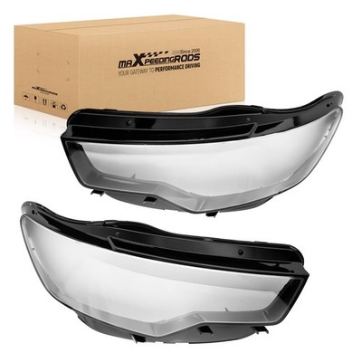 A Pair Headlight Lens Cover For Audi A6 C7  2011-2015 Left+Right 4G0941043E
