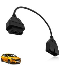 OBD2 to OBD1 GM Adapter Cable, 12 Pin OBD1 to 16 Pin OBD2 Diagnostic Tool Con...