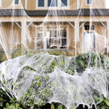 Halloween Spider Web Decorations 1000 Sq Ft with 30 Fake Spiders Indoor Outdoor