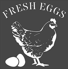 Majestic Chicken Wall Art Reusable Plastic Stencil - StencilAir