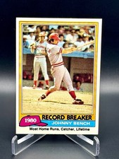 1981 Topps - Record Breaker Johnny Bench #201