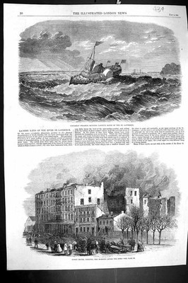 Alter 1863 Kanada Dampfgarer Maschine Rapid St. Lawrence Rossin Haus Toron viktorianisch