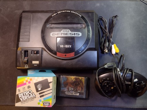 Sega Genesis 1601 Konsole - Bundle - Spiel, Controller, 3rd Party Kabel GETESTET