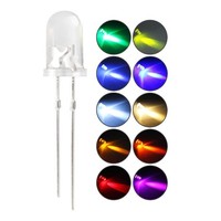 Led Dioden 5Mm Multicolor Rundkopf FüR Handarbeit, 10 Farben, Basteln,