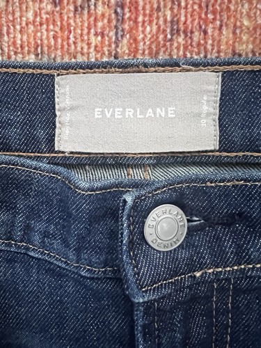 Everlane Jeans Womens Size 30 Denim High Rise Kick Crop - Picture 3 of 6