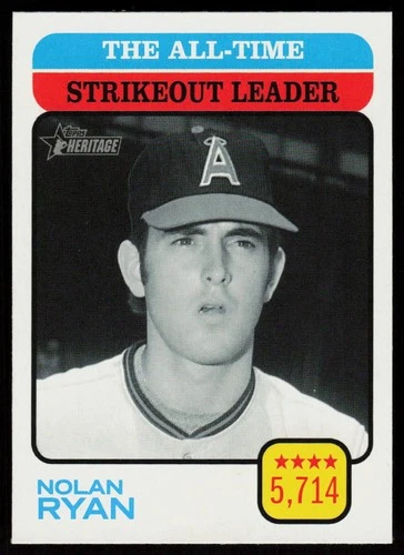 2022 Topps Heritage Nolan Ryan #473 BASEBALL CARD Angels