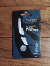Flectr 360° Wing Visibility Wheel Reflector Silver 4 Piece Set New