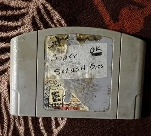 Super Smash Bros. Nintendo 64 N64 Authentic Tested & Working Rough Shape