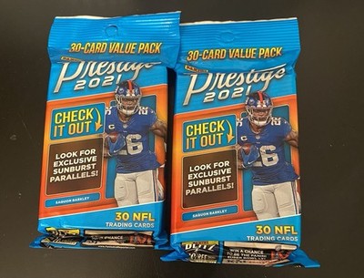 2021 (LOT OF 2) PANINI PRESTIGE FOOTBALL FAT PACK