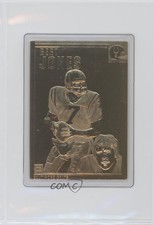 1999-2001 Danbury Mint 22K Gold Legends Bert Jones #7 0a2
