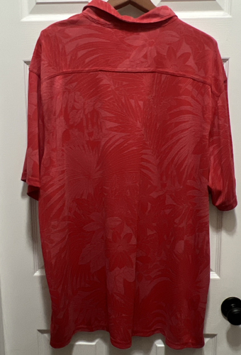 NWT TOMMY BAHAMA Big Mens 3XLB Shirt Santiago Paradise Polo Wild Geranium Red - Picture 14 of 15