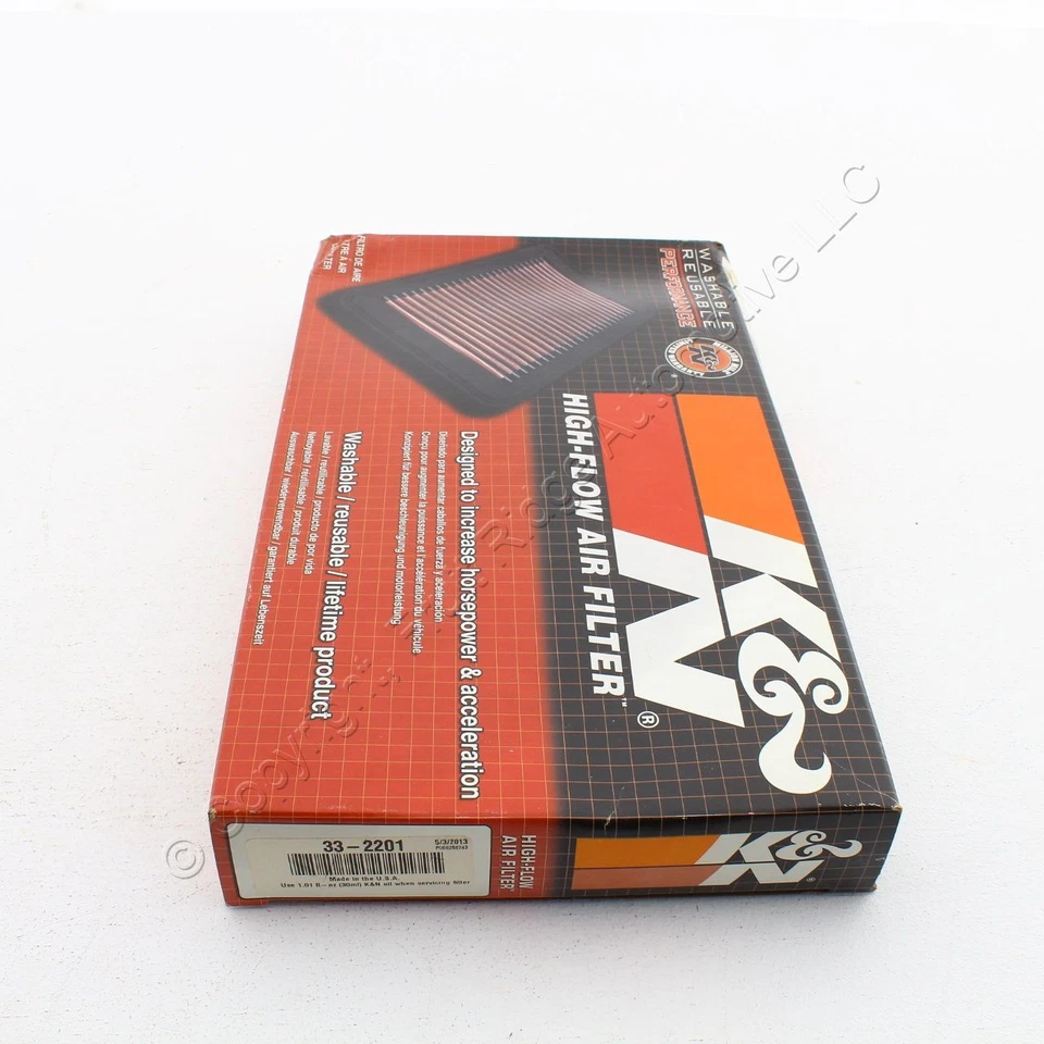 Filtro de aire K&N 33-2201 para Kia Sportage 2005-09 Spectra 2003-08 Tiburon 2002-10 Foto 2 de 2