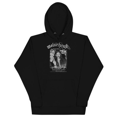 Motorhead Manchester Apollo Mens Officially Licensed Hoodie Black