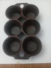 Rare GRISWOLD No. 18 Cast Iron 6 Cup Muffin - Popover Pan 6141 Antique