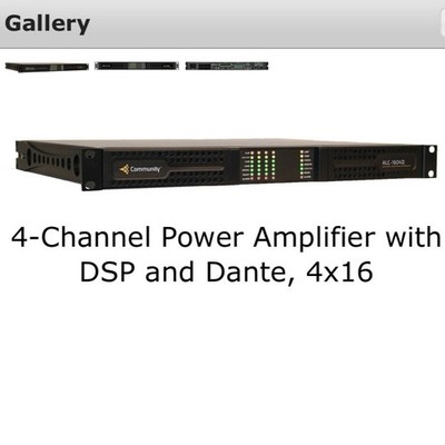Biamp Community ALC-1604D Amplified Loudspeaker Controller DSP Dante 4-Ch LN