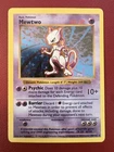 Pokemon Mewtwo 10/102 Base Set Shadowless Holo Rare WOTC Vintage 1999 LP-MP