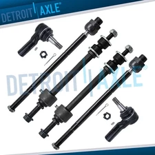 4WD 5 Lug Front Inner Outer Tie Rods Sway Bars for 2006 2007-2010 Dodge Ram 1500