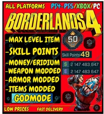 Borderlands 4✅ WEAPONS & GEAR, ITEMS MODDED ✴️ GODMODE ✴️ PC-PS-XBOX ✅LEVEL MAX