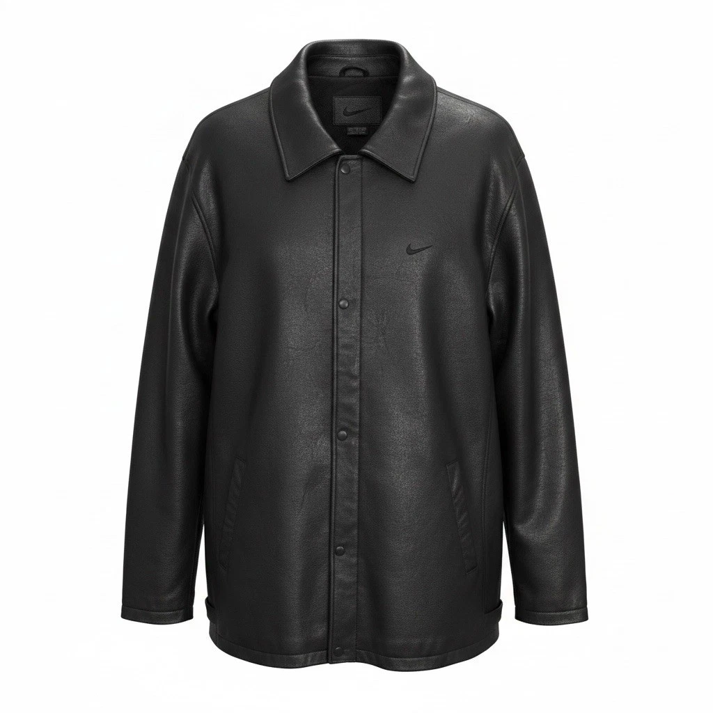 Nike Leather Outer Shell Black Coats, Jackets & Vests for Men for