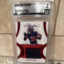 Panini Flawless Dameon Pierce Ruby Rookie Patch /15 Houston Texans