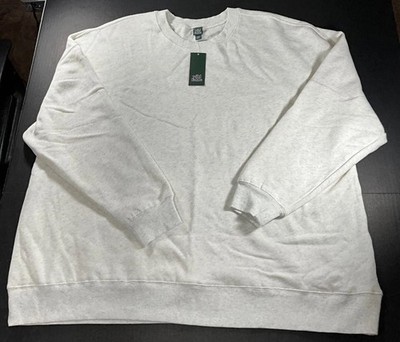 Wild Fable Mens XXL Heathered Gray Crewneck Sweatshirt Fleece Pullover NEW