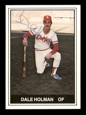 Dale Holman Autographed Signed 1982 TCMA Rookie Card #20 Albuquerque Dukes