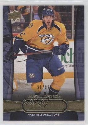 2013-14 Upper Deck Overtime Gold 50/99 Austin Watson #3 Rookie RC 4p5