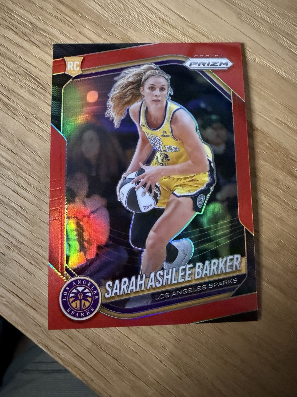 2025 WNBA Prizm SARAH ASHLEE BARKER Red Prizm Rookie /299 Sparks RC #31